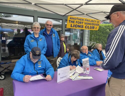 Rainy Skies, Warm Hearts: Fort Vancouver and Camas Lions Hit Fundraising Gold on the Green